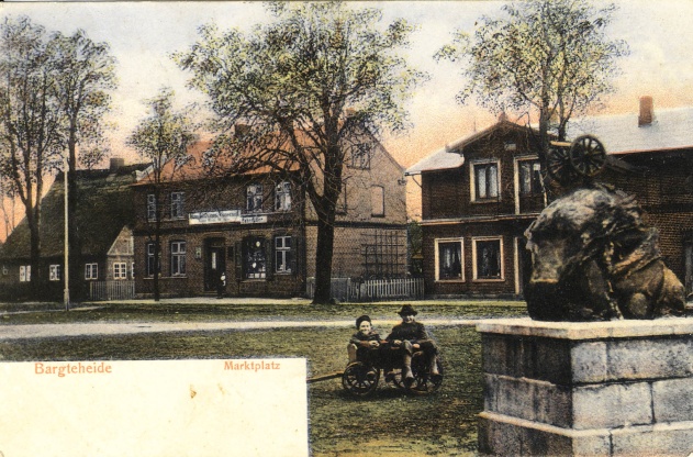 Bargteheide: Marktplatz, 1906 koloriert