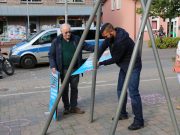 Mit Pfefferspray gegen bunte Kreide