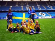 Kleine Kicker der DRK-Kita Am Krögen spielten im Volksparkstadion