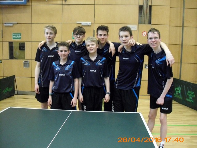 Mannschaftsfoto Tischtennis KGB