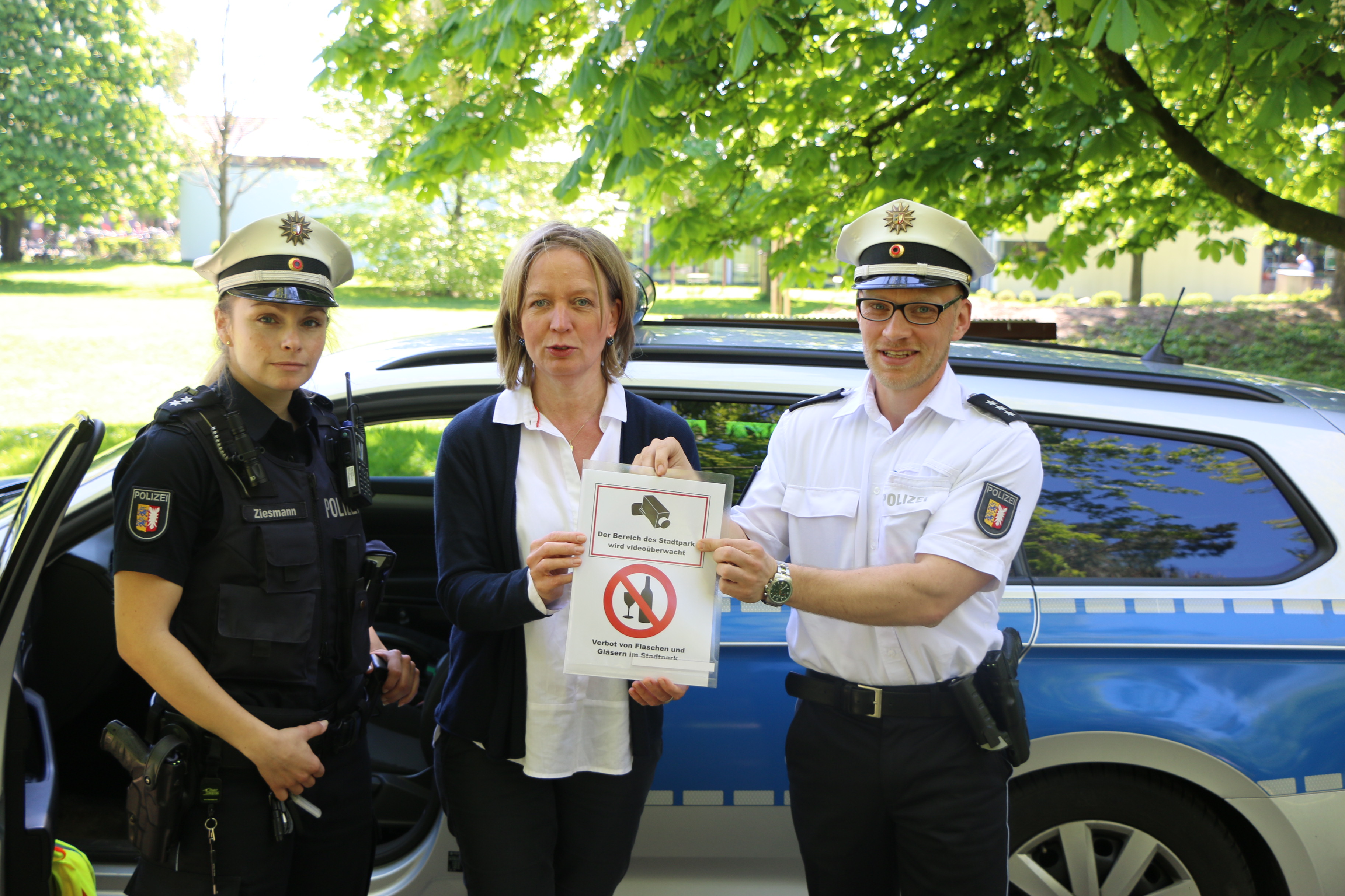 Flaschenverbot im Stadtpark zu Himmelfahrt
