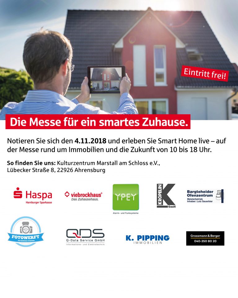 Haspa Immobilienmesse „Die Messe für ein smartes Zuhause“ am 04.11.2018