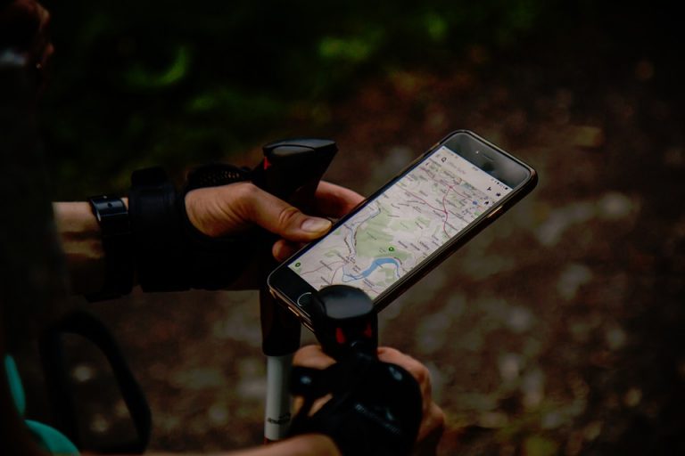 GPS-Navigation am Fahrrad