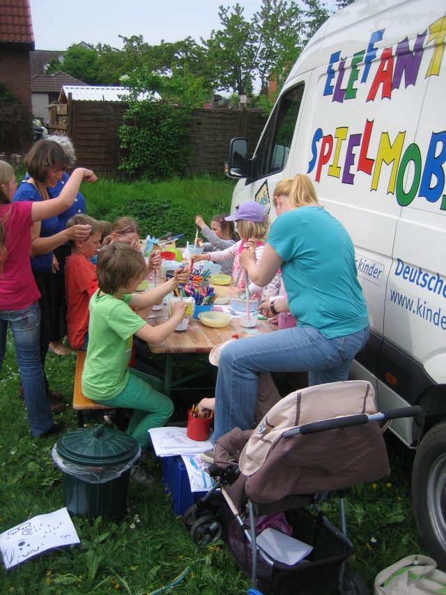 Spielmobil in Aktion
