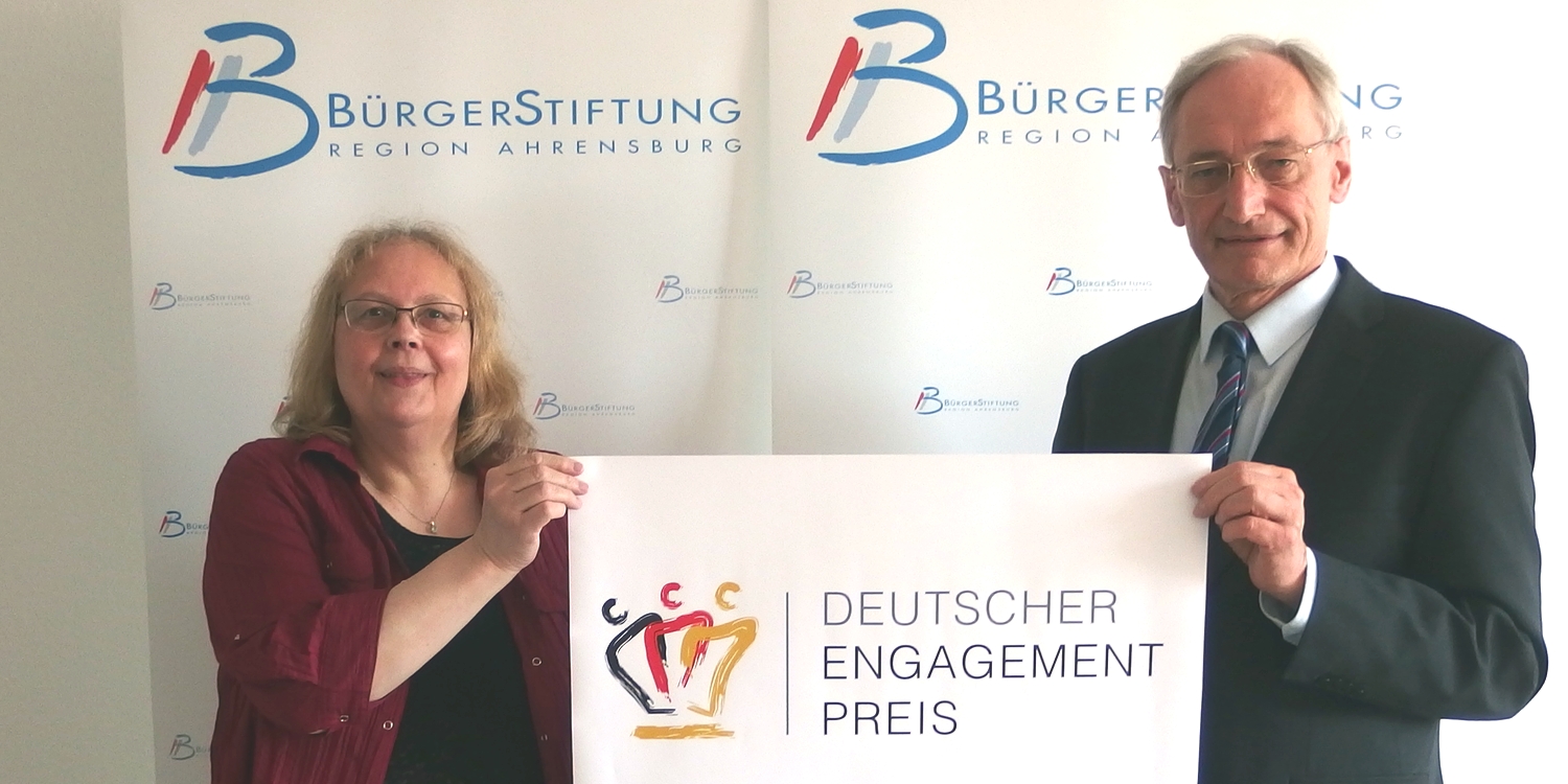 Die BürgerStiftung Region Ahrensburg ist für den Deutschen Engagementpreis 2019 nominiert
