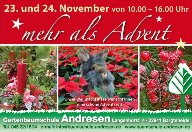 Adventausstellung Gartenbaumschule Andresen Adventausstellung Gartenbaumschule Andresen