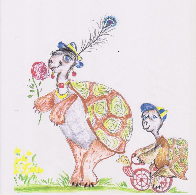 Karneval der Tiere, Schildkröte, Illustration