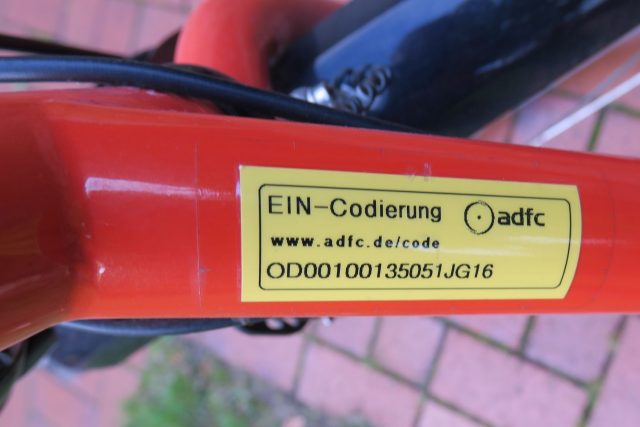 Fahrradcodierung ADFC Ahrensburg