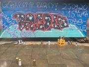 Einweihung der Graffiti-Wand im Schulzentrum