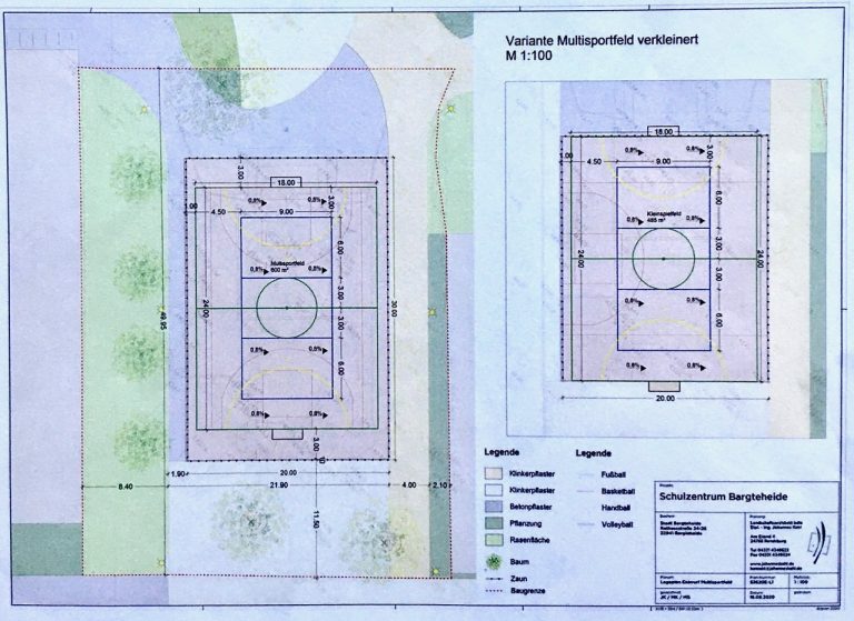 Multispielfeld für das Bargteheider Schulzentrum