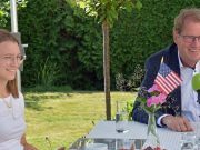 Gero Storjohann verabschiedet PPP-Stipendiatin Xenia Bretthauer in die USA